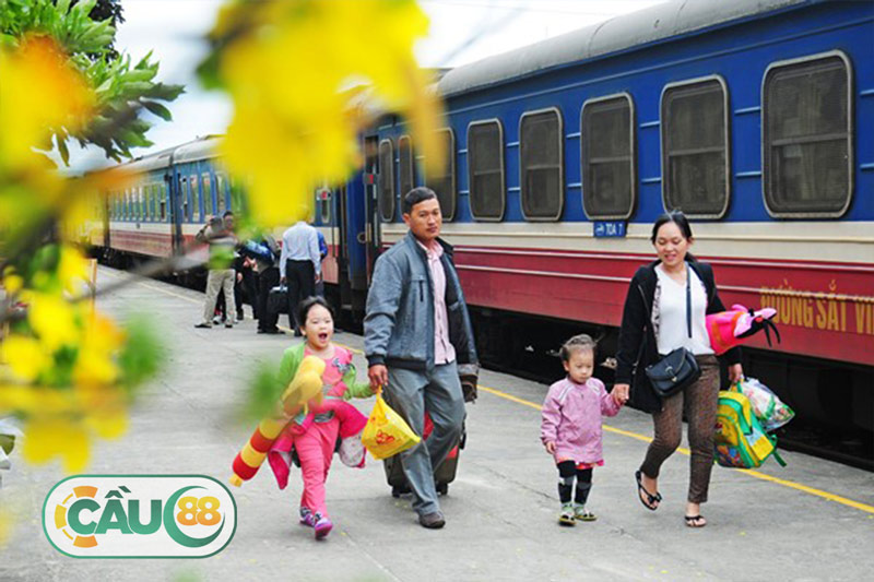Mơ thấy về quê ăn tết bằng tàu hỏa - xe lửa