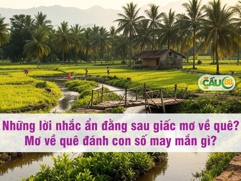  Nằm mơ thấy mình về quê đánh số gì? Những lời nhắc ẩn đằng sau giấc mơ về quê.